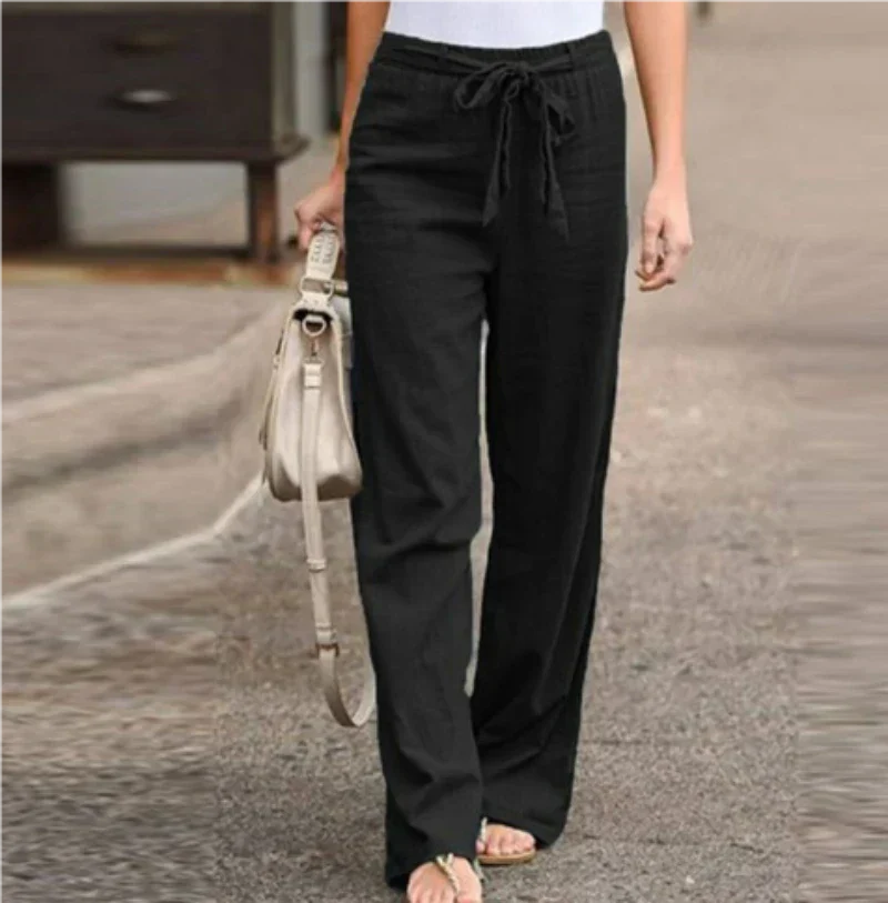 Camille – Elegant High-Waist Bukser til Kvinder med Smalle Ben