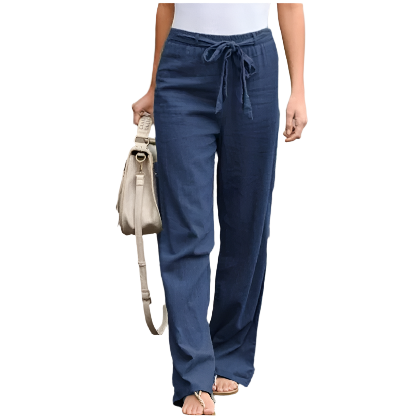 Camille – Elegant High-Waist Bukser til Kvinder med Smalle Ben
