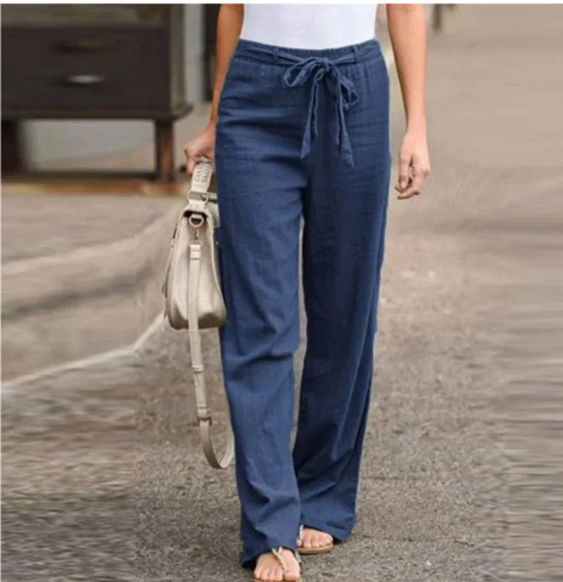 Camille – Elegant High-Waist Bukser til Kvinder med Smalle Ben