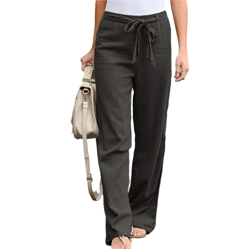 Camille – Elegant High-Waist Bukser til Kvinder med Smalle Ben