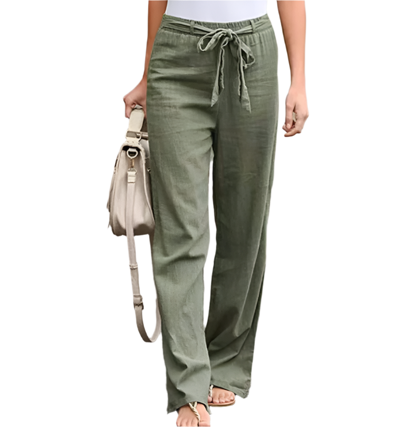 Camille – Elegant High-Waist Bukser til Kvinder med Smalle Ben