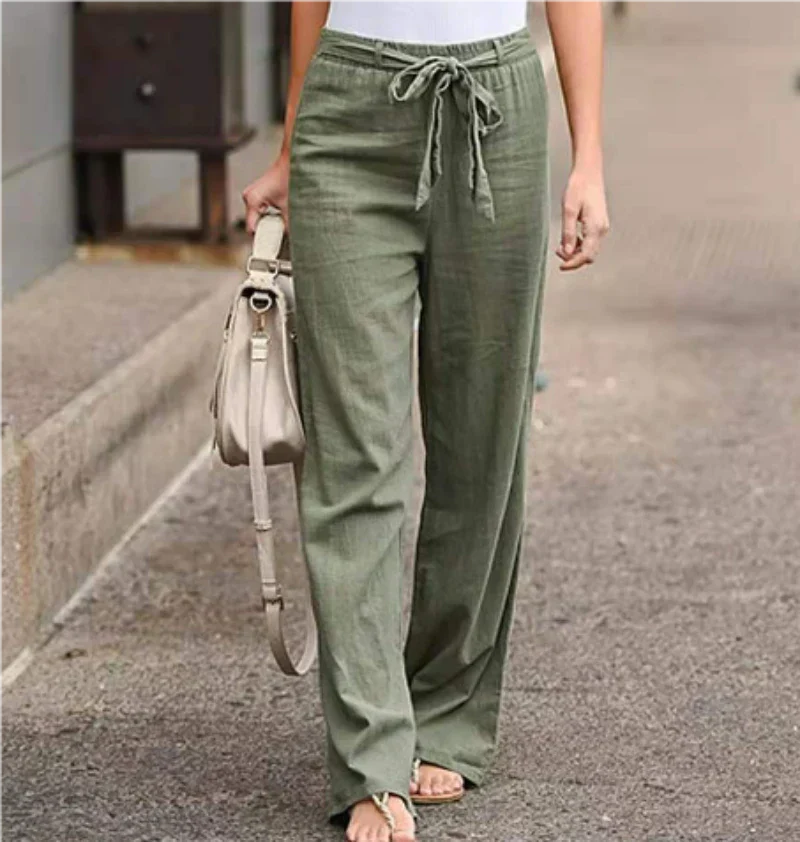 Camille – Elegant High-Waist Bukser til Kvinder med Smalle Ben