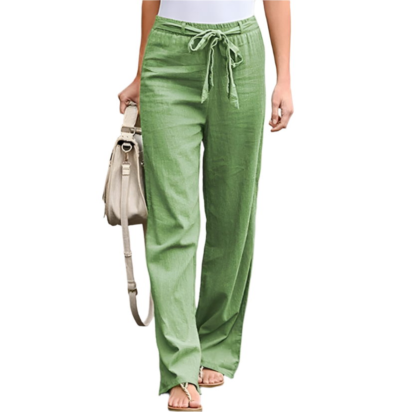 Camille – Elegant High-Waist Bukser til Kvinder med Smalle Ben