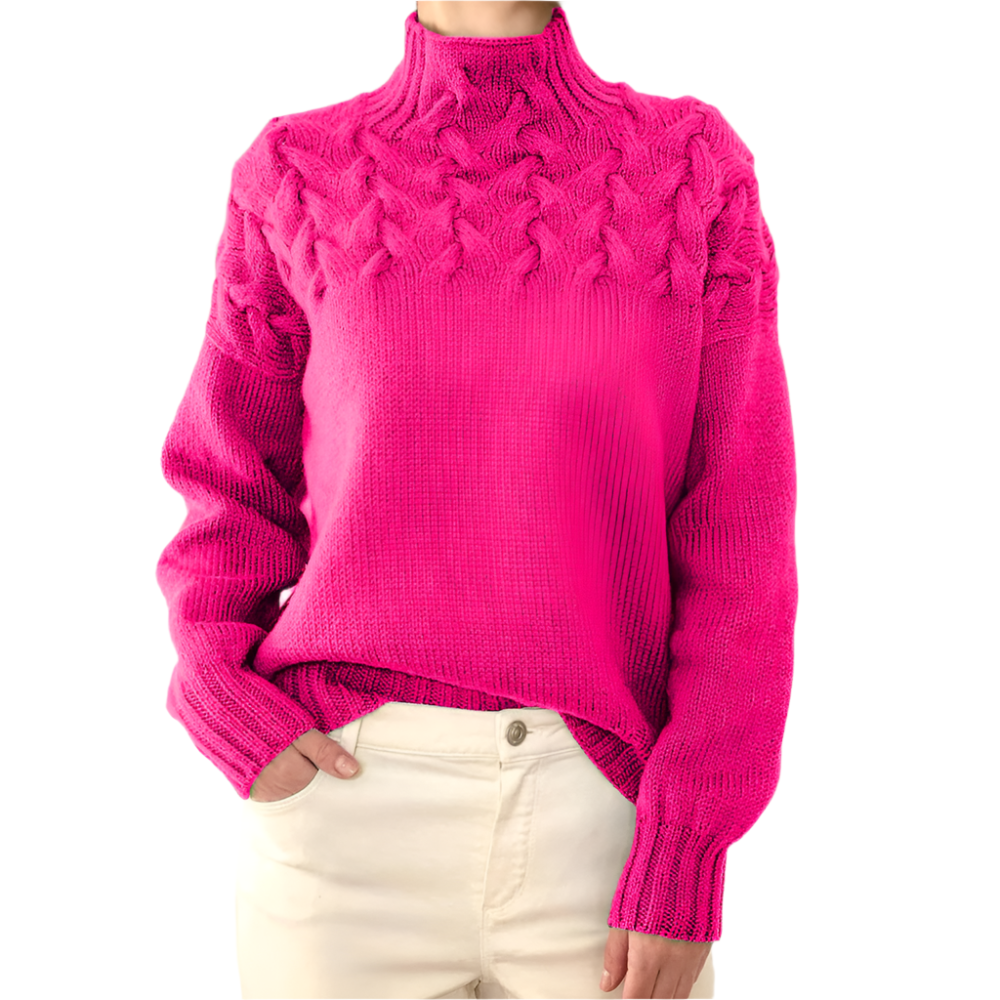 Elena – Varm Strikket Dame Rullekrave