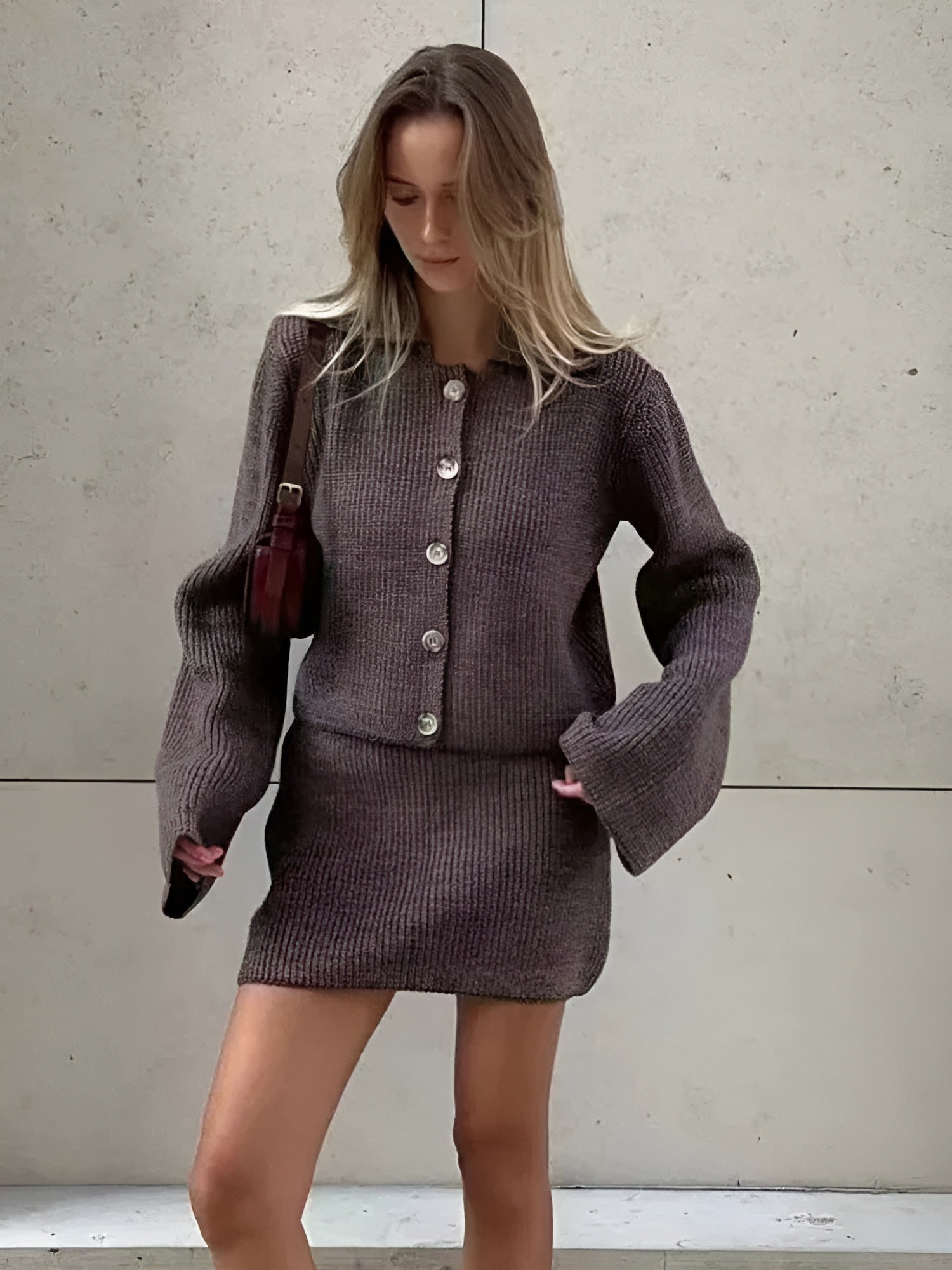 Sofia – Kvinders Behagelige Strik Co-ord Sæt