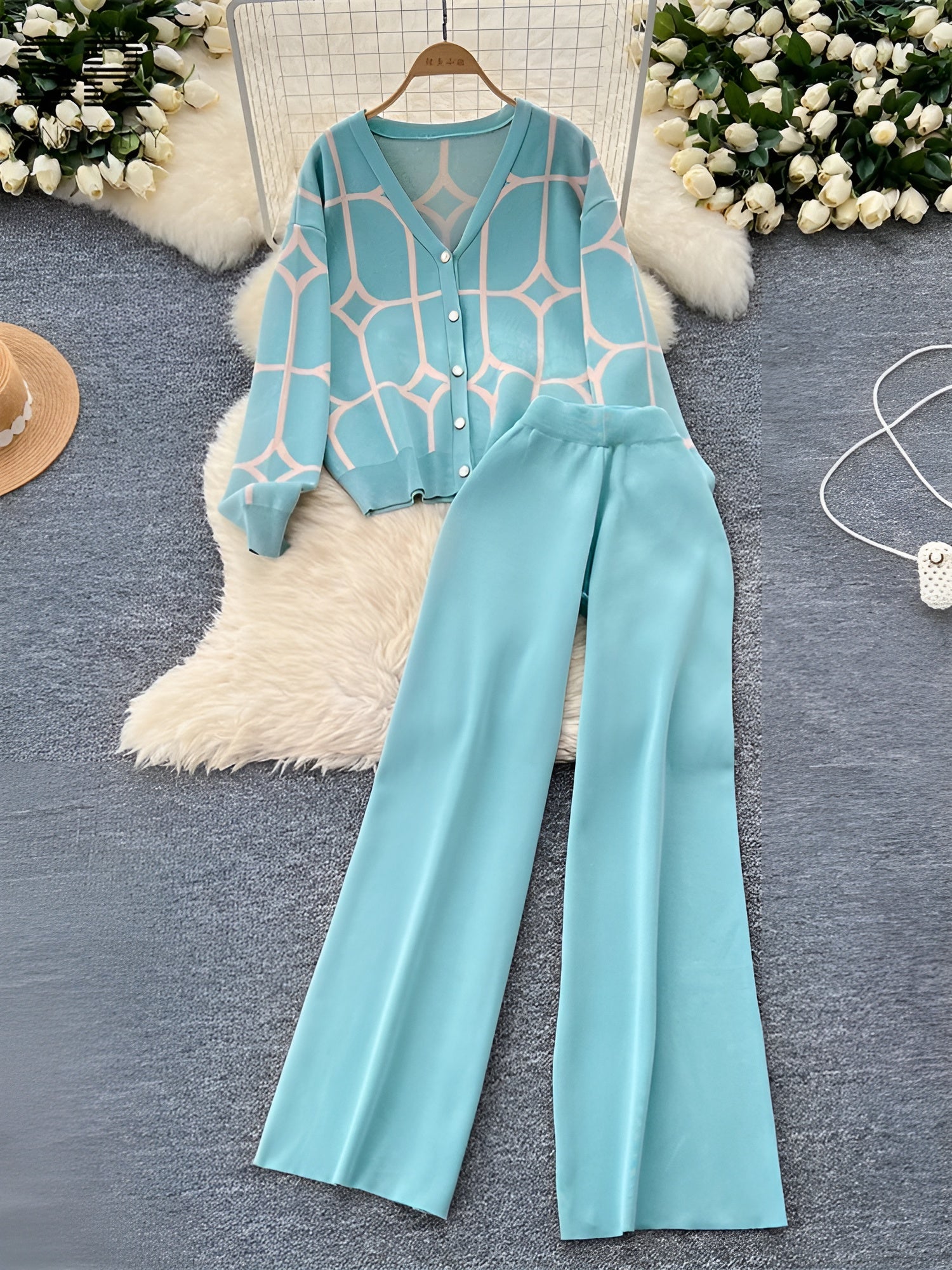 Eliana – Luksusstrik Dame To-Delte Sæt