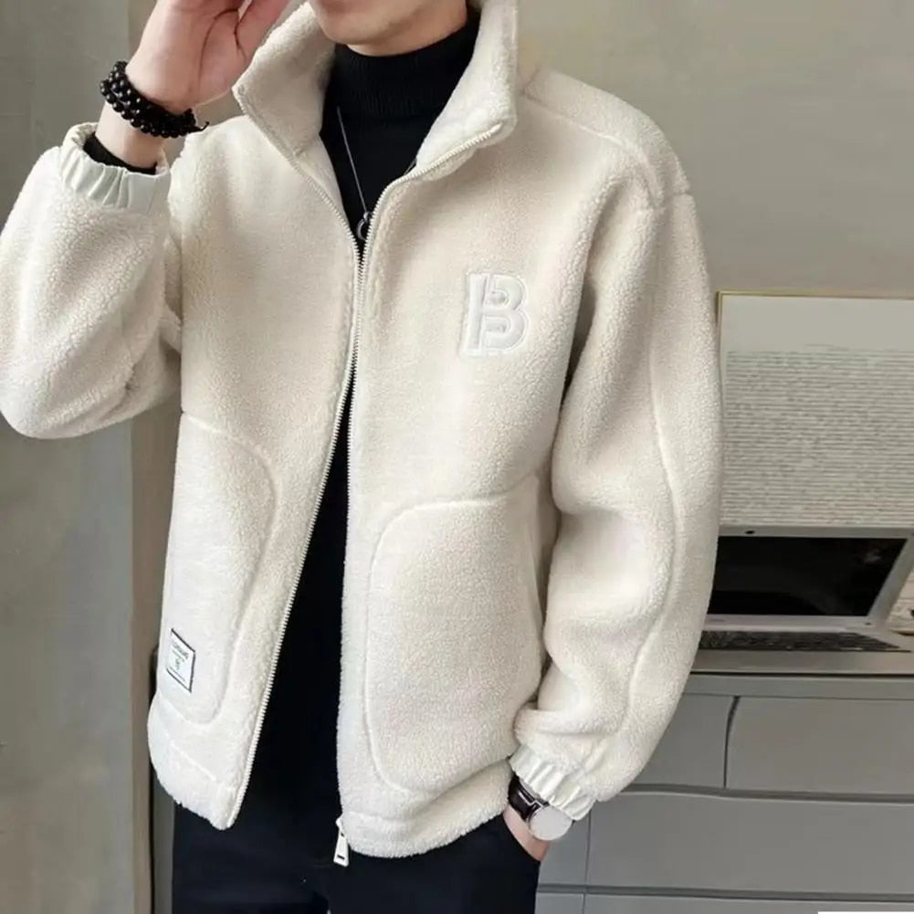 FabioSartori Fleece-jakke med lynlås til mænd