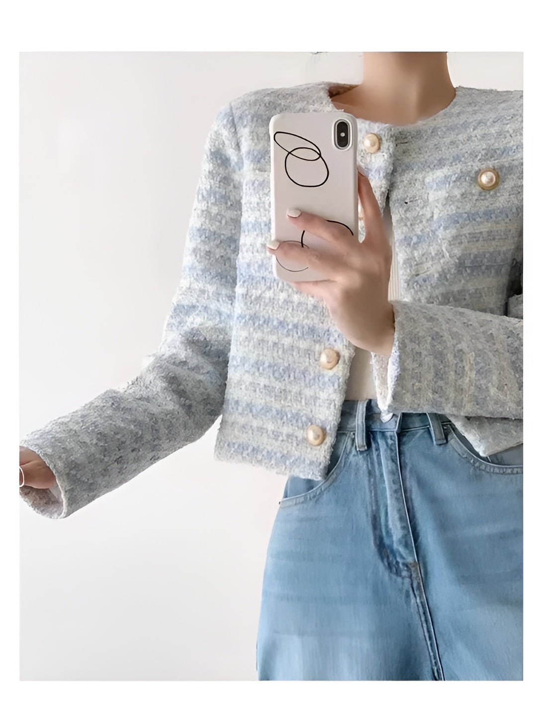 Camille – Stilfuld Tweed Blazer til Kvinder