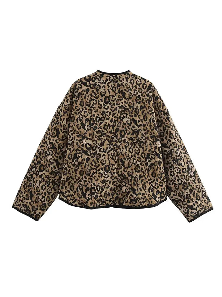 CarlaFeline Leopard Print Jakke Til Kvinder
