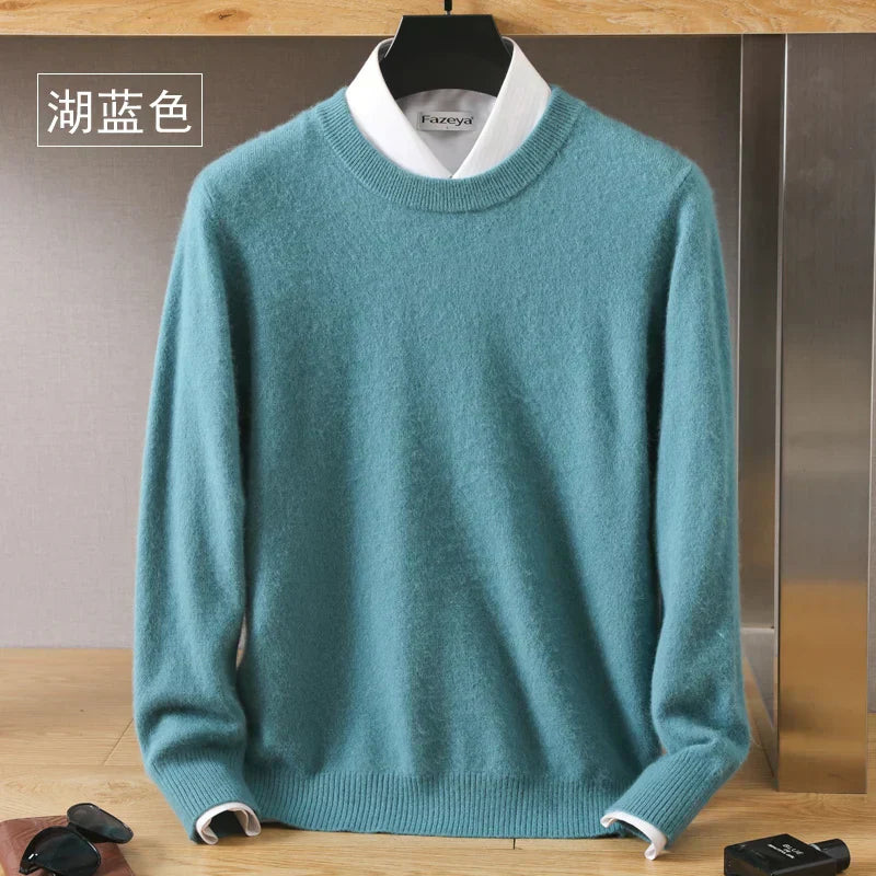 Lorenzo – Blødstrikket Herre Crewneck Sweater