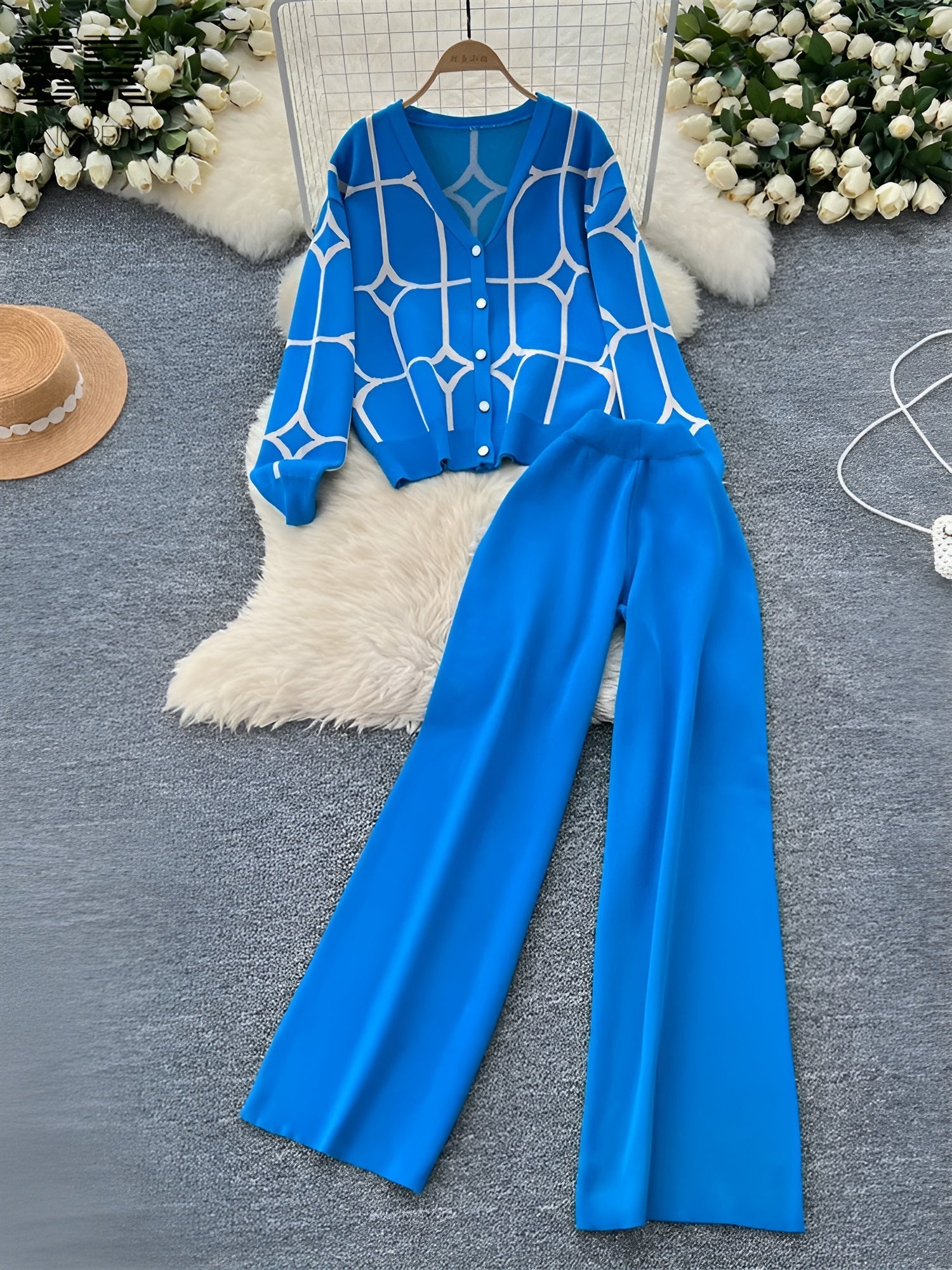 Eliana – Luksusstrik Dame To-Delte Sæt