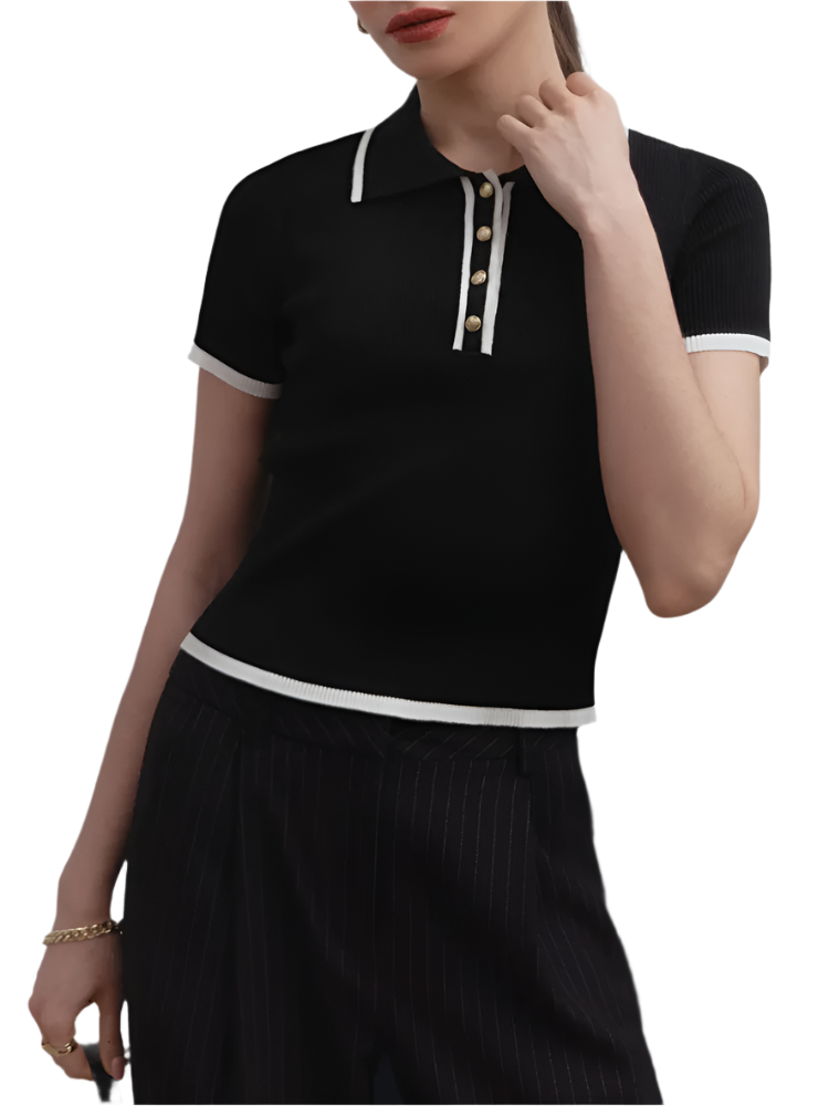 Lorenzo – Moderne Strikket Herre Polo