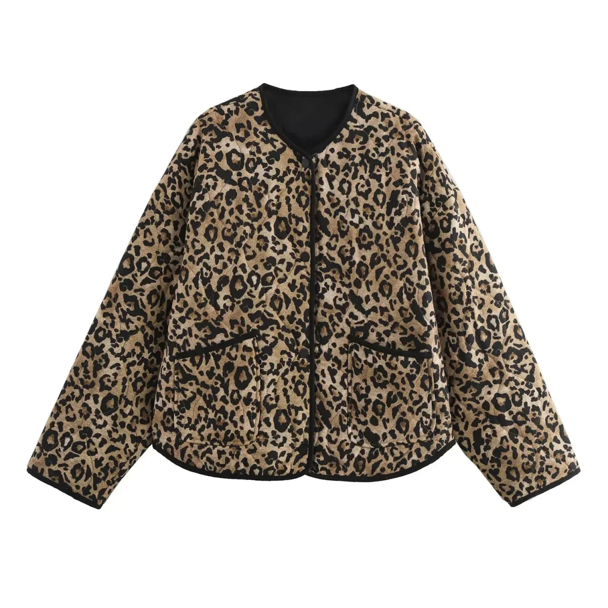 CarlaFeline Leopard Print Jakke Til Kvinder