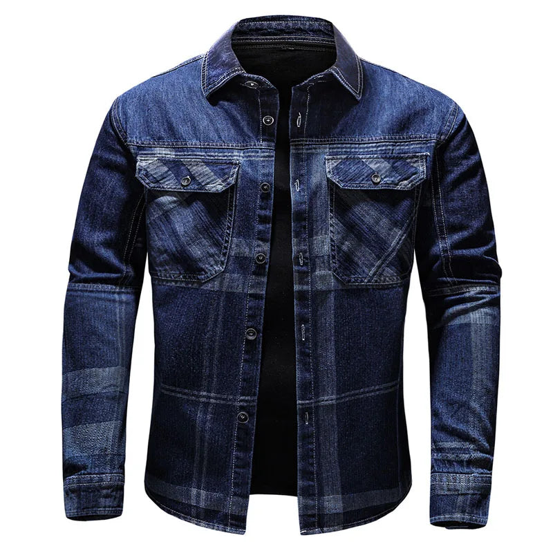 Matteo – Herre Denimskjorte med Dobbelte Brystlommer
