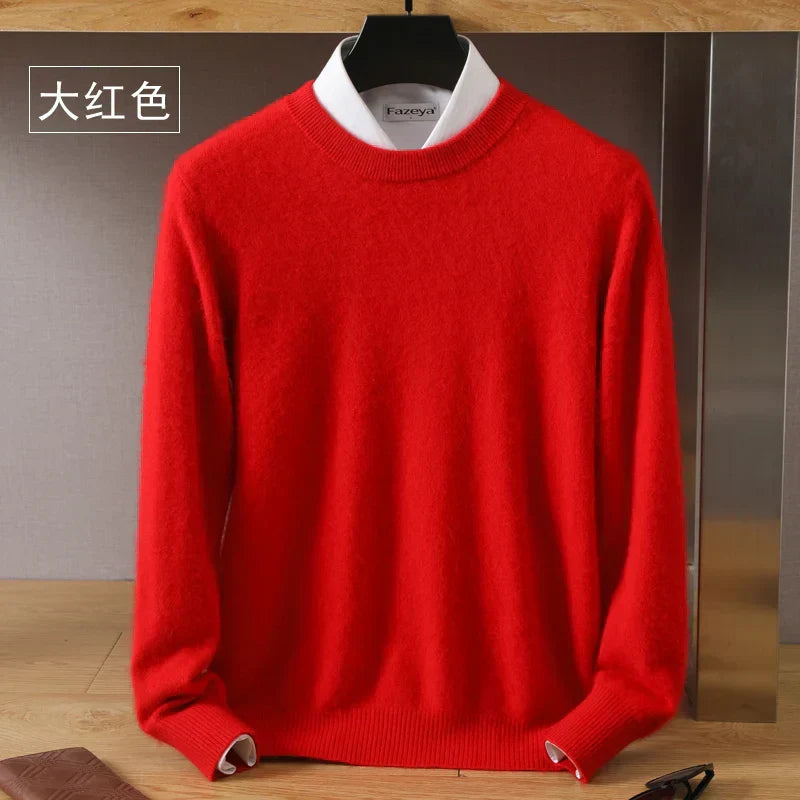 Lorenzo – Blødstrikket Herre Crewneck Sweater