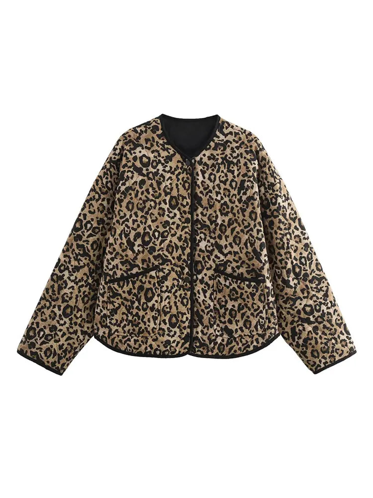 CarlaFeline Leopard Print Jakke Til Kvinder