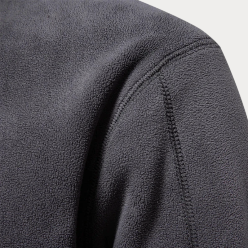 Lorenzo – Herre Fleece Pullover med Lynlås