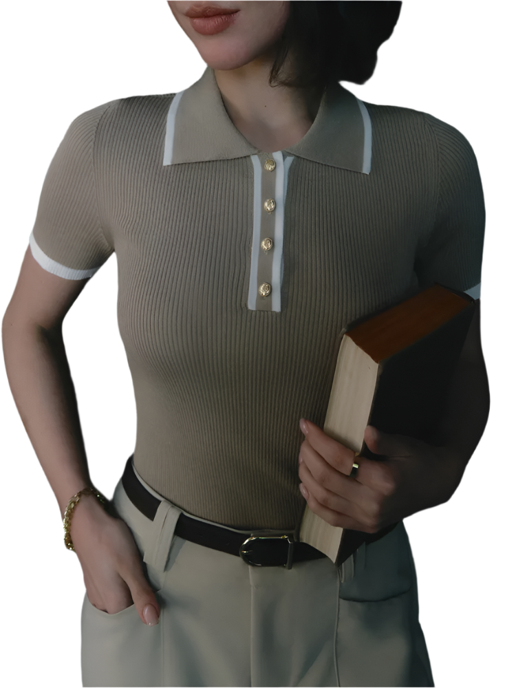 Lorenzo – Moderne Strikket Herre Polo