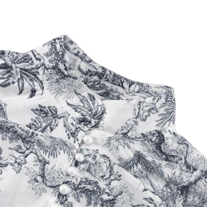 LorenzoLuca plisseret sommerkjole med pufærmer