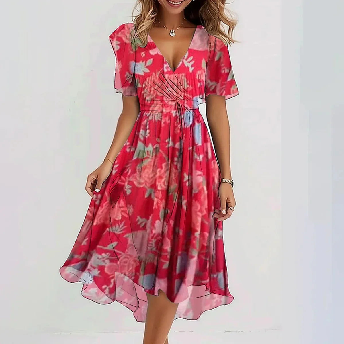 Amanda – Elegant Let Kjole til Kvinder