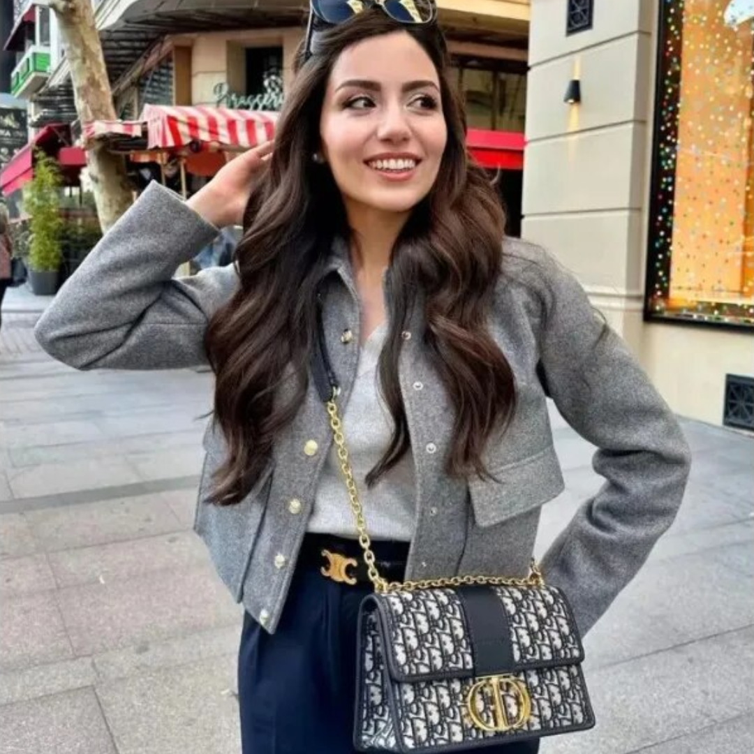 SofiaCorsi Aviator Sort Jakke Til Kvinder
