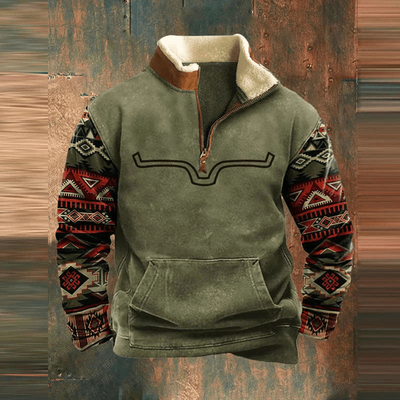 DavideConti Quartz Zip Pullover til mænd