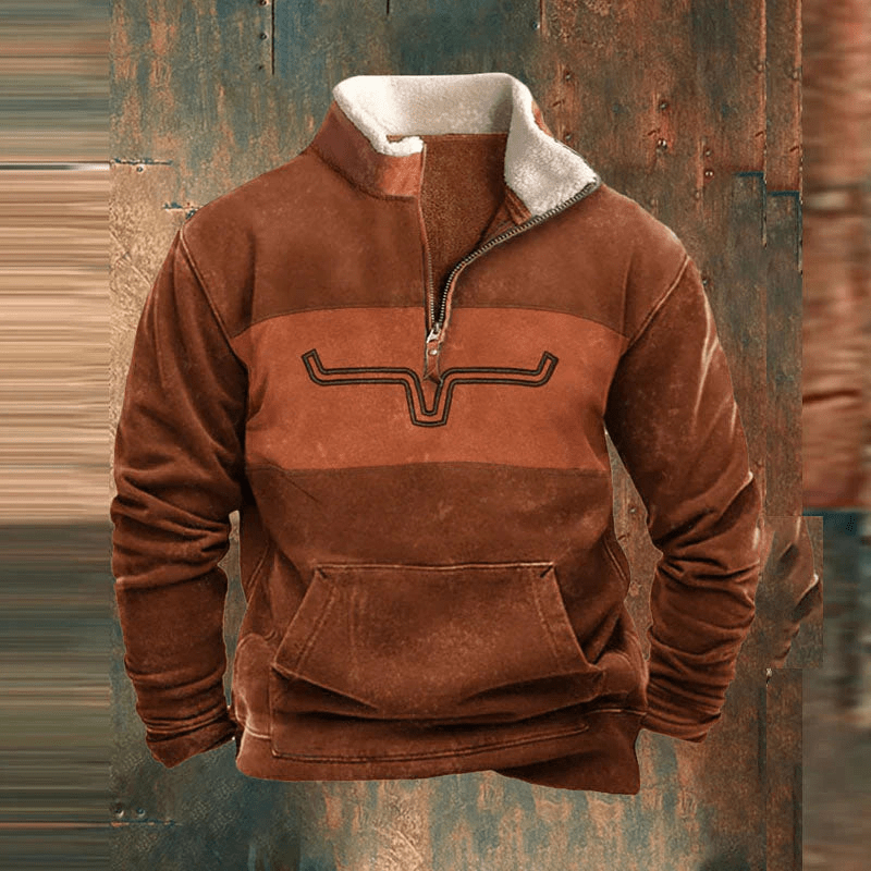 DavideConti Quartz Zip Pullover til mænd