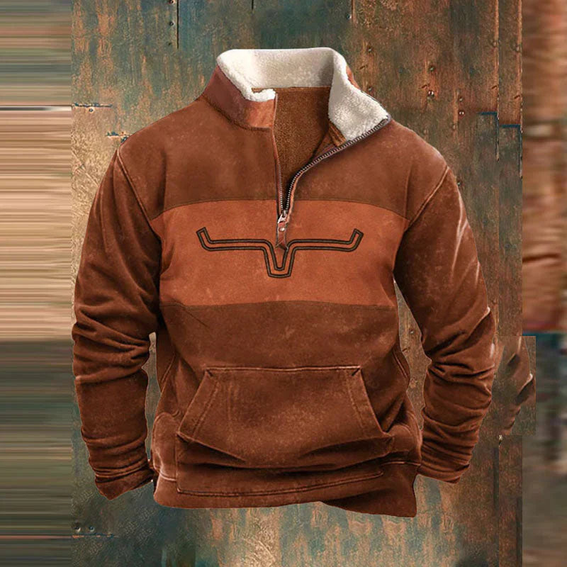 DavideConti Quartz Zip Pullover til mænd