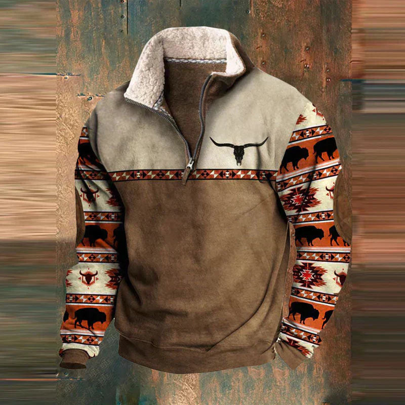 DavideConti Quartz Zip Pullover til mænd