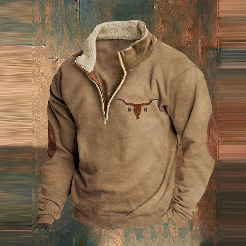 DavideConti Quartz Zip Pullover til mænd