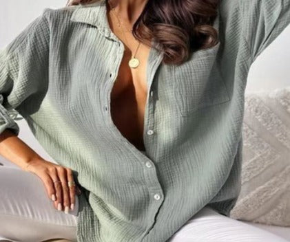 Giulia – Oversize Elegant Damebluse