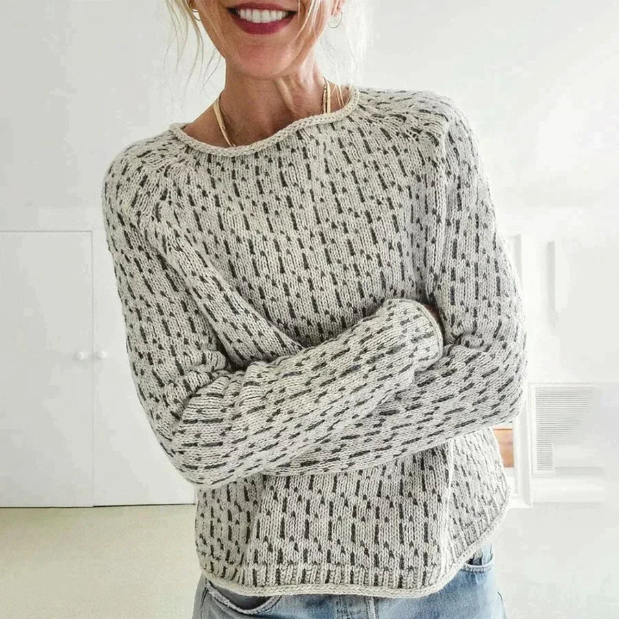 Bellanza – Lysegrå Damebluse med Bådhals