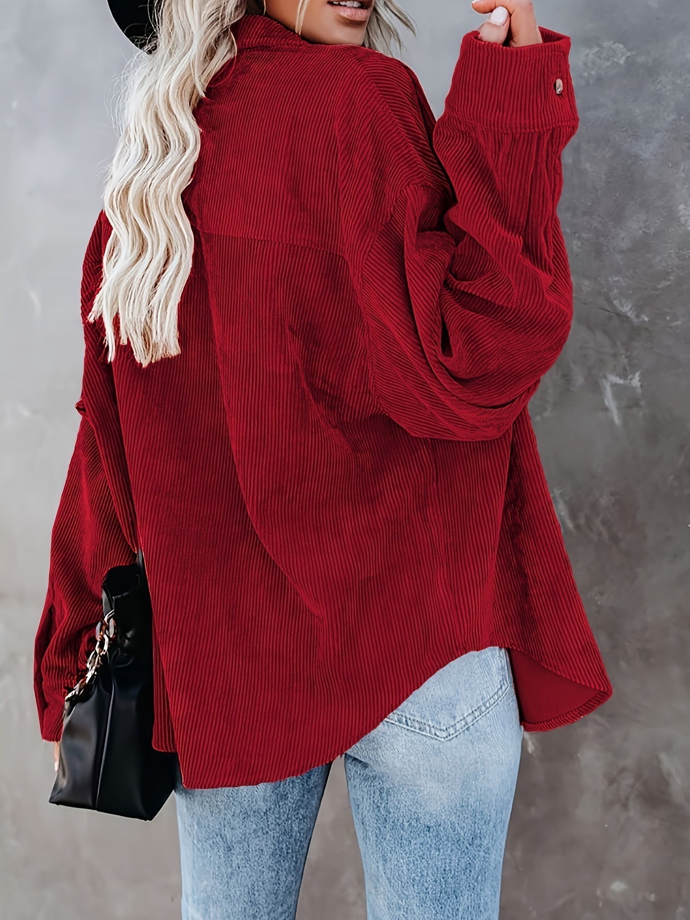 Isabella – Oversized Corduroy Skjorte til Kvinder