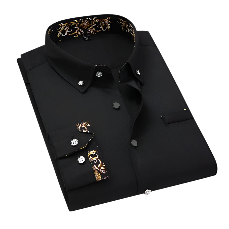 Lorenzo – Blødt Herreskjorte med Lange Ærmer