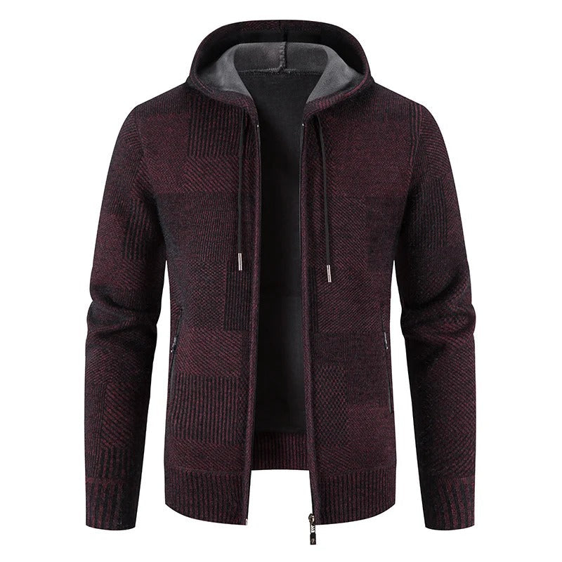 Alessandro – Herre Faux Mink Fur Hoodie Cardigan