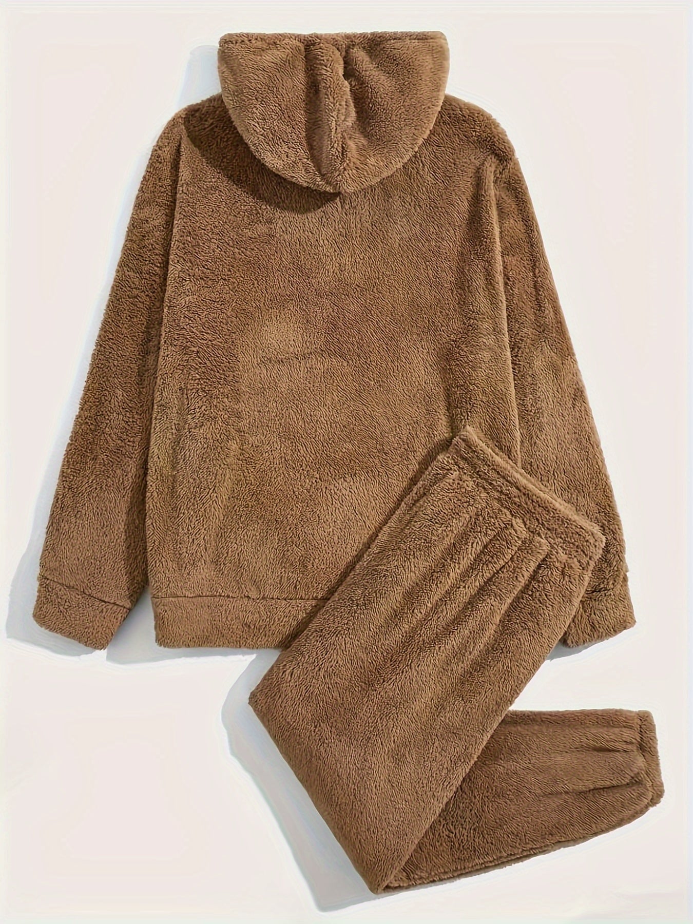 Lorenzo – Herre 2-delt Teddy Fleece Pyjamassæt