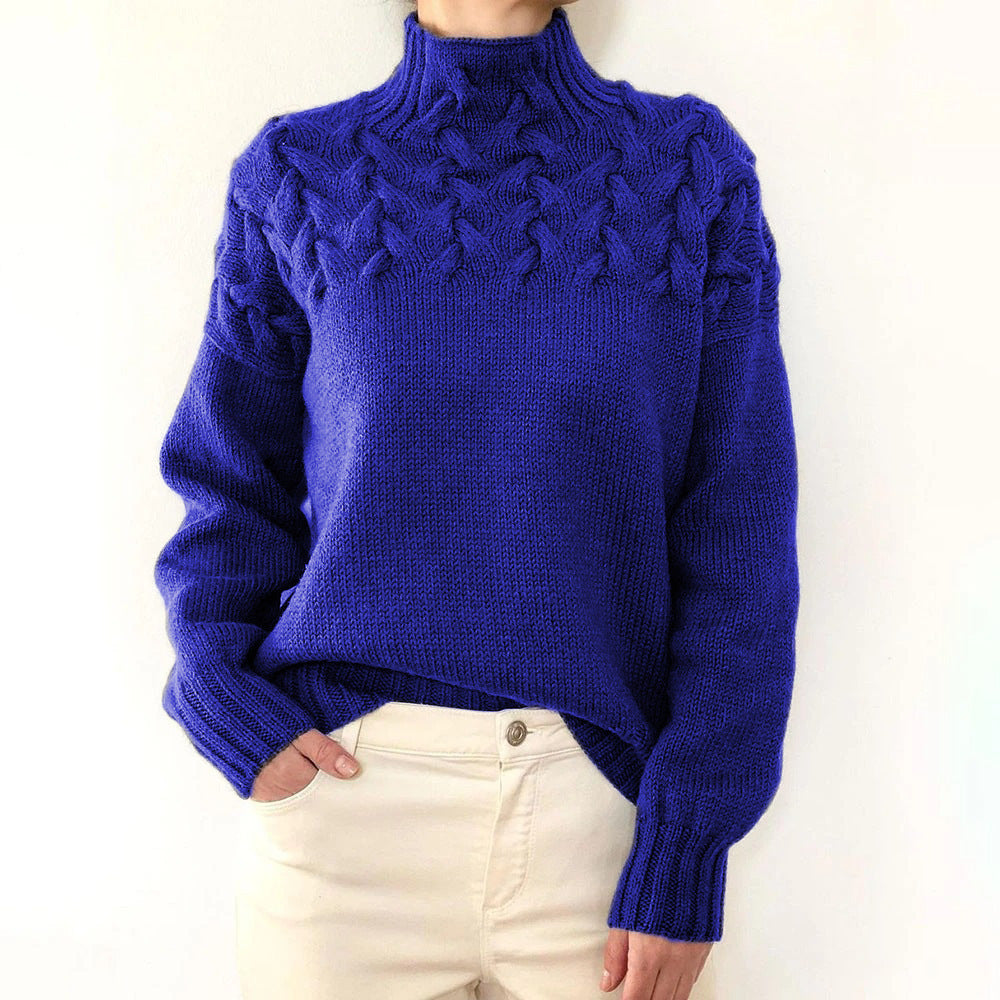 Elena – Varm Strikket Dame Rullekrave