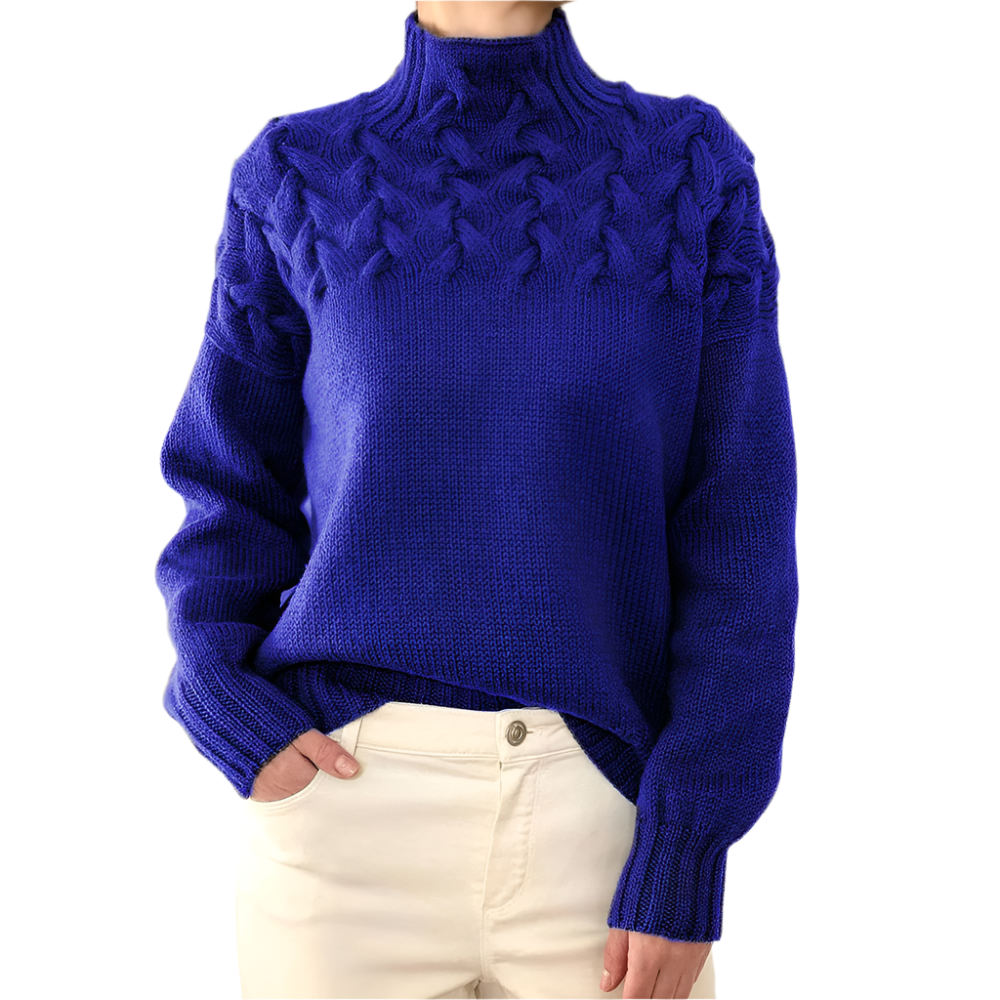 Elena – Varm Strikket Dame Rullekrave