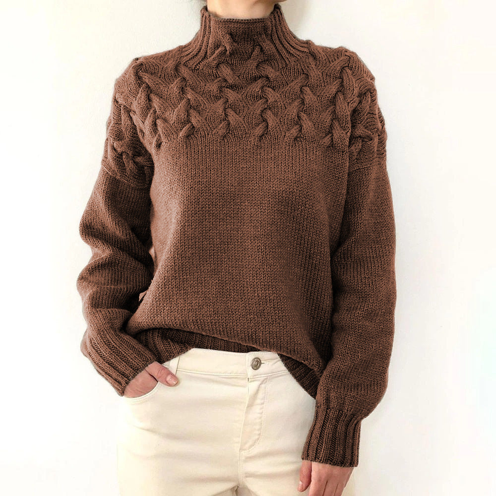 Elena – Varm Strikket Dame Rullekrave