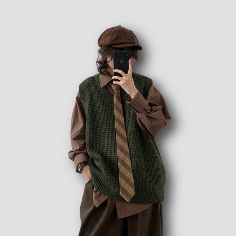 EnricoZanetti Ribbed Cardigan til mænd