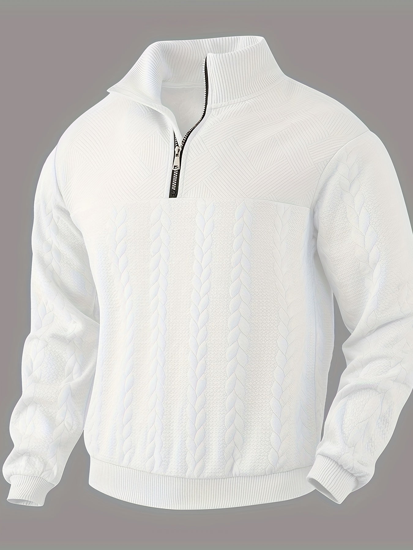 Matteo – Vintage Herre Zip-Up Sweater