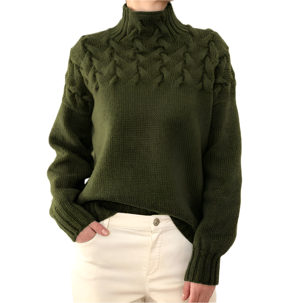 Elena – Varm Strikket Dame Rullekrave