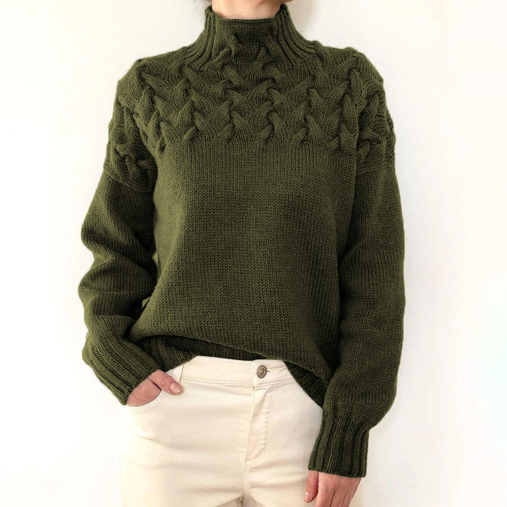 Elena – Varm Strikket Dame Rullekrave