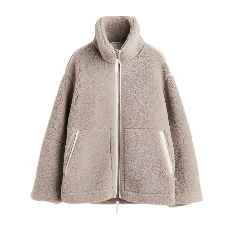 Clara – Varm Teddy Fleece Damejakke