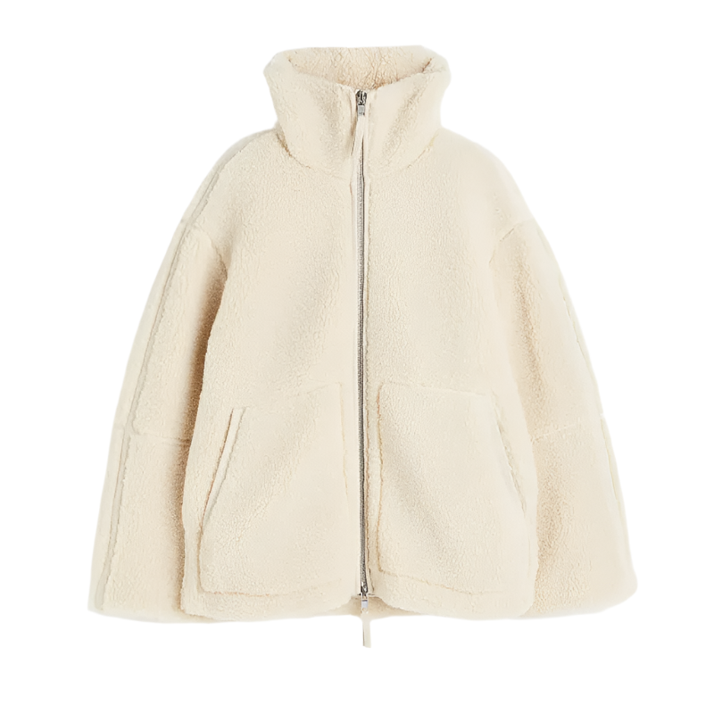 Clara – Varm Teddy Fleece Damejakke