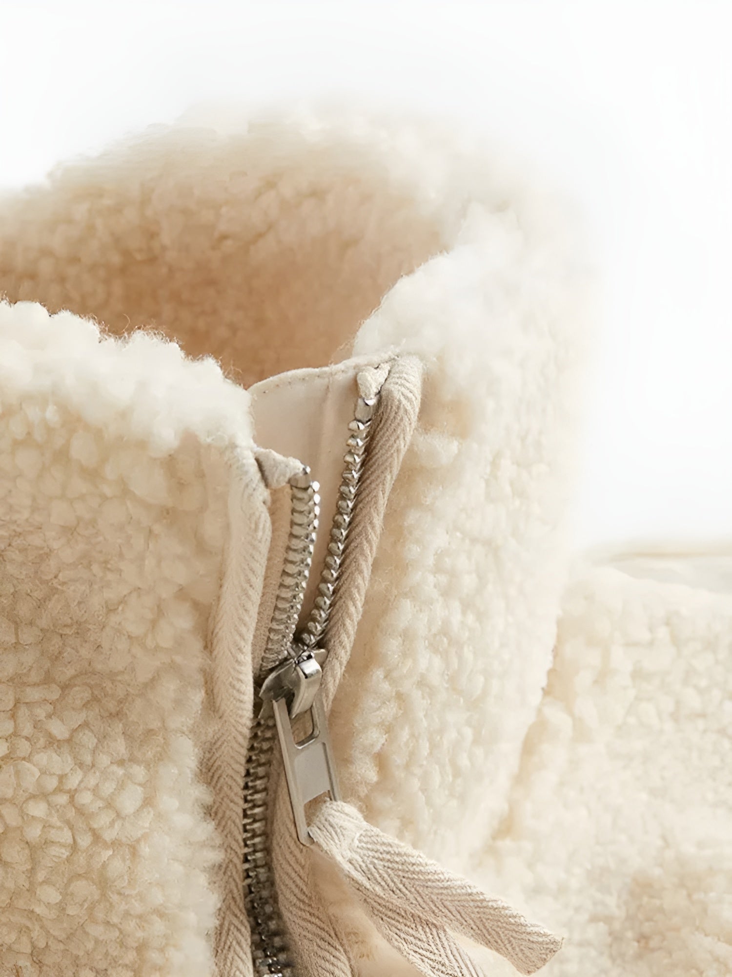 Clara – Varm Teddy Fleece Damejakke