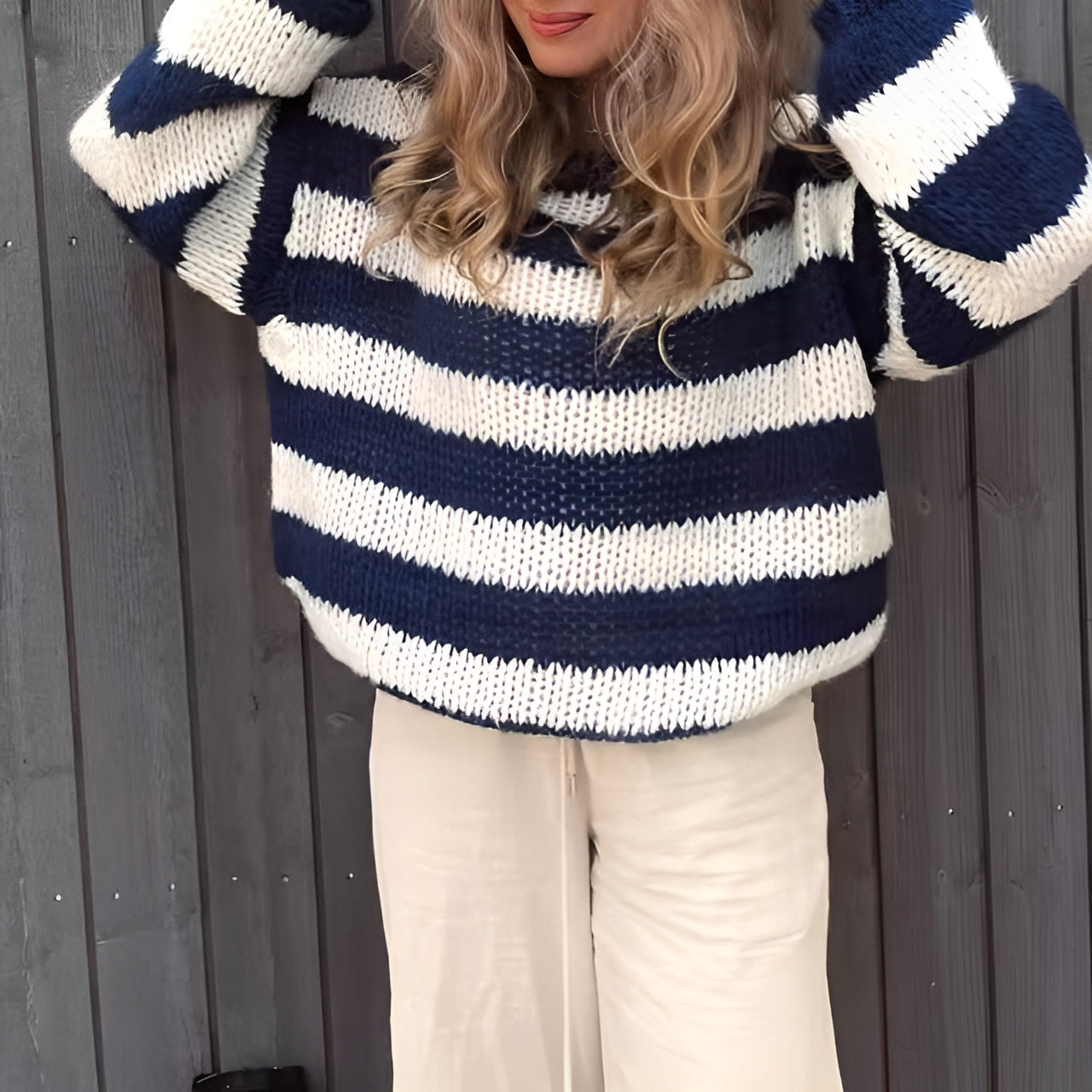 Martina – Oversized Strikket Dametrøje