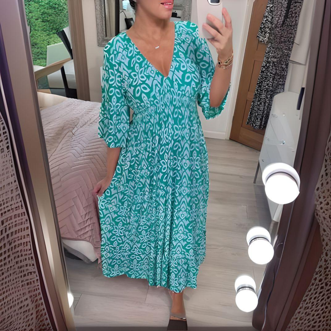 Alyssa – Boho-inspireret Maxi Kjole til Kvinder