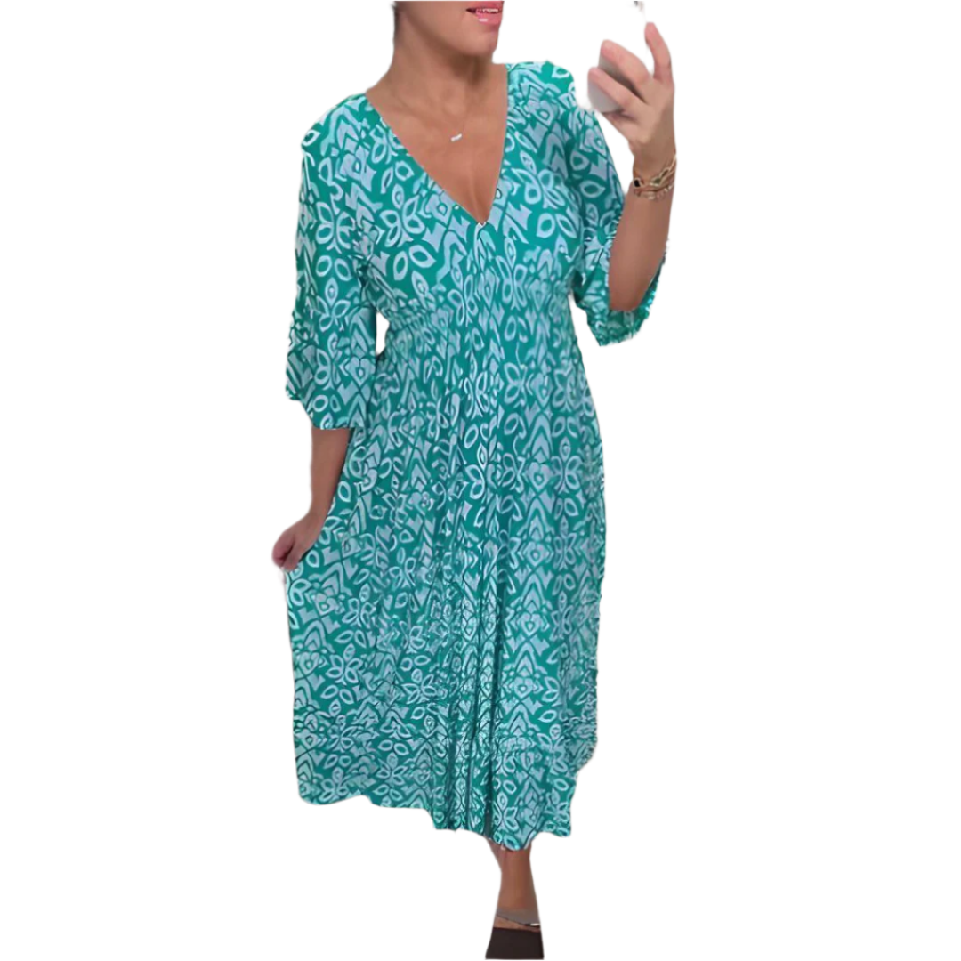 Alyssa – Boho-inspireret Maxi Kjole til Kvinder