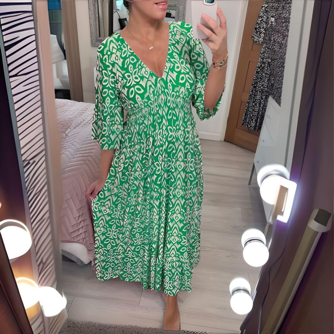 Alyssa – Boho-inspireret Maxi Kjole til Kvinder